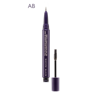 Kevyn Aucoin True Feather Brow Marker Gel Duo In Ash Blonde