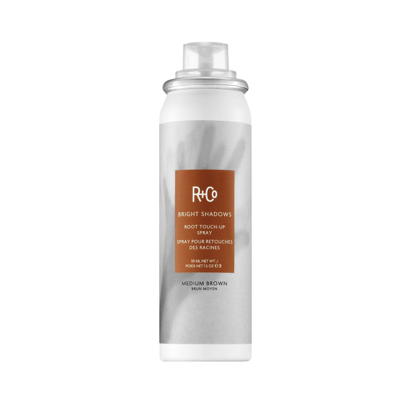 R + Co Bright Shadows Root Touch Up Spray - Medium Brown