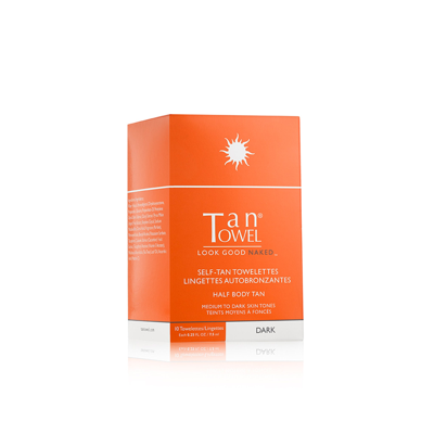 Tantowel Classic Half Body Self-tan Towelette 10 Pack In Dark