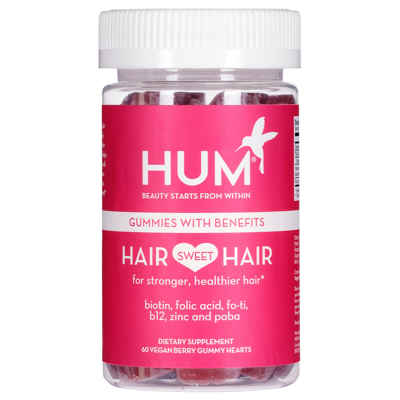 Hum Nutrition Hair Sweet Hair Gummies - Vegan Supplements For Healthy Hair In 60 Gummies