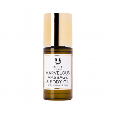 Ellis Brooklyn Marvelous Massage And Body Oil With 100mg Of Full Spectrum Cbd In 1 Fl oz | 30 ml