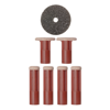 Pmd Mixed Black Replacement Disks In Red - Coarse