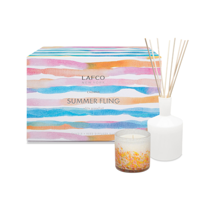 Lafco Summer Fling White Grapefruit Candle & Reed Diffuser Duo In Default Title
