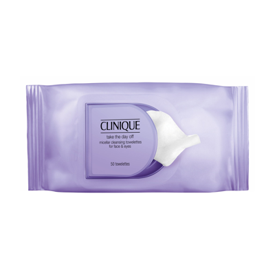 CLINIQUE TAKE THE DAY OFF MICELLAR CLEANSING TOWELETTES FOR FACE AND EYES TOWELETTES