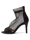 Chic By Lady Couture Women's Ariana Mesh & Satin Sandals In Black