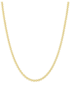 Saks Fifth Avenue Made In Italy Women's 14k Yellow Goldplated Sterling Silver Beaded Chain Necklace In Silver
