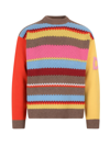 DSQUARED2 DSQUARED2 STRIPED KNITTED CREWNECK JUMPER