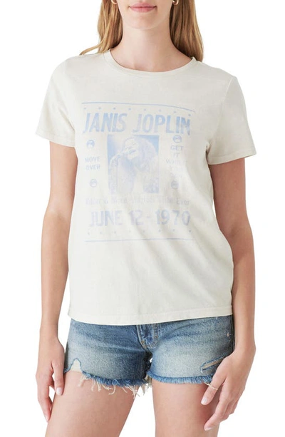 Lucky Brand Janis Gig Poster Classic Cotton Graphic Tee In Birch