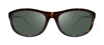 Revo Vintage Re 1180 02 Sg50 Wrap Polarized Sunglasses In Green