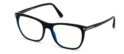 Tom Ford Ft5672-b 55 Wayfarer Eyeglasses In Clear