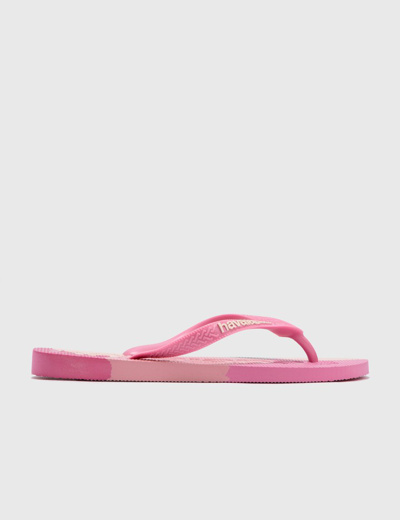 Havaianas Top Logomania Rubber Flip-flops In Pink