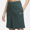 Nike Women's  Sportswear Ribbed Jersey Baller Shorts In Green