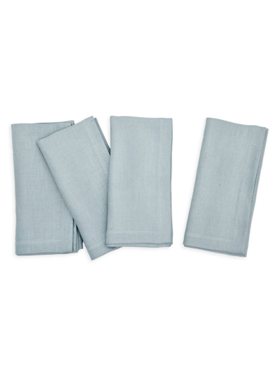 Tina Chen Designs Textures Italian Basket Weave 4-piece Linen Napkin Set