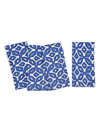 Tina Chen Designs Abstracts Ikat 4-piece Linen Napkin Set