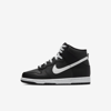 Nike Dunk High Top Sneaker In Anthracite,black,white