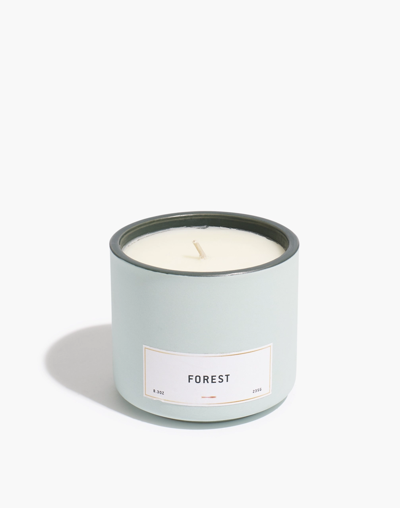 Mw Colorblock Ceramic Candle In Forest