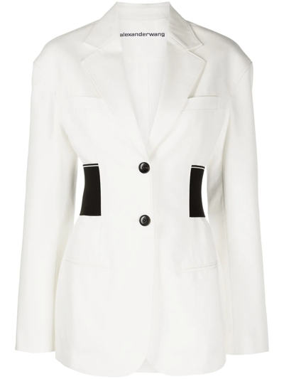 Alexander Wang Tailored Single-breasted Blazer In White