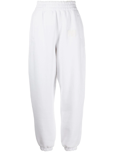 ALEXANDER WANG LOGO-PRINT TRACK PANTS