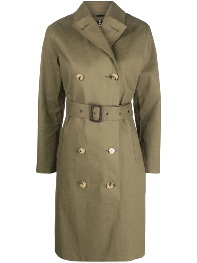 Mackintosh Morna Bonded Cotton Trench Coat In Beige