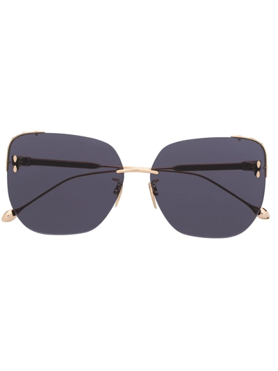 Isabel Marant Eyewear Oversized-frame Sunglasses In Blau