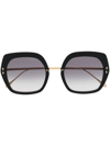 Isabel Marant Eyewear Square-frame Sunglasses In Schwarz