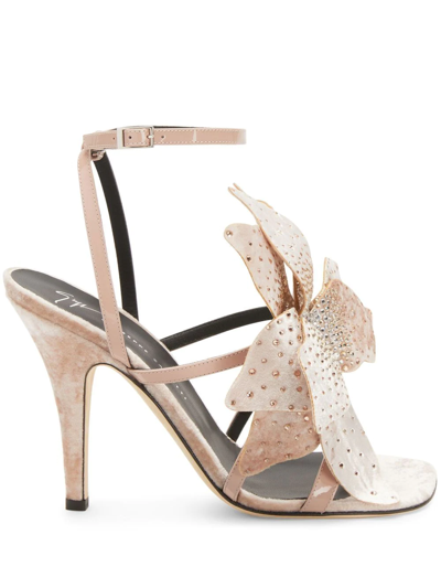 Giuseppe Zanotti Florant Floral-motif Sandals In Pink