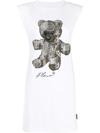 PHILIPP PLEIN CRYSTAL-EMBELLISHED T-SHIRT DRESS