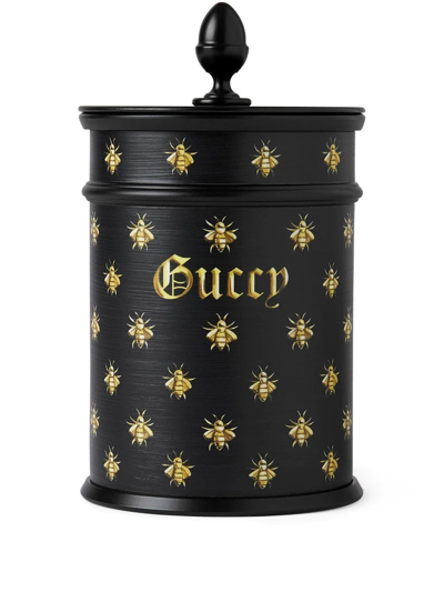 Gucci Herbosum Fragrance "guccy" Candle In Schwarz