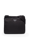 Prada Re-nylon Messenger Bag In Schwarz