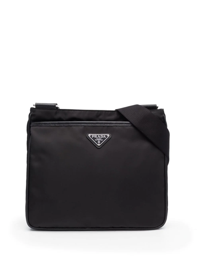 Prada Re-nylon Messenger Bag In Black | ModeSens