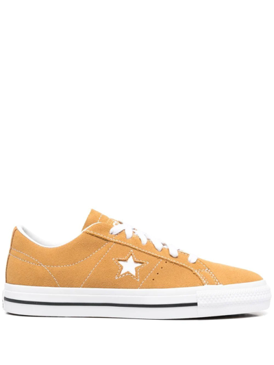 Converse Star-patch Low-top Sneakers In Beige