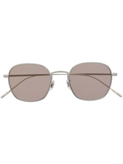 Oliver Peoples Round-frame Sunglasses In Silber