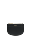 APC ROUNDED LEATHER PURSE