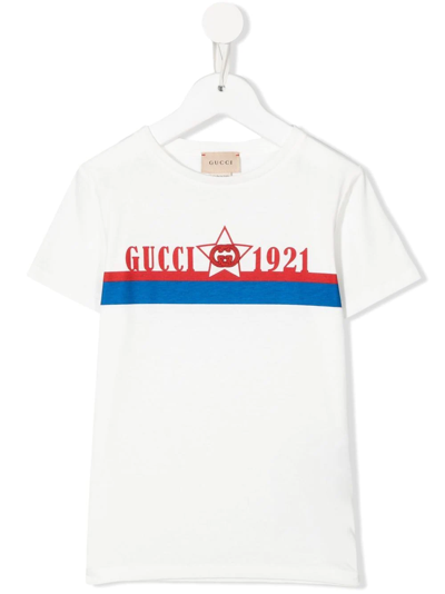 Gucci Boys Teen White Cotton Logo T-shirt