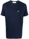 Vivienne Westwood Woman T-shirt Navy Size L Organic Cotton In Blue