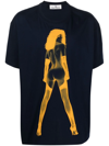Vivienne Westwood Oversized Pin-up T-shirt In Blue
