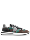 PHILIPPE MODEL PARIS CAMOUFLAGE-PRINT LACE-UP SNEAKERS