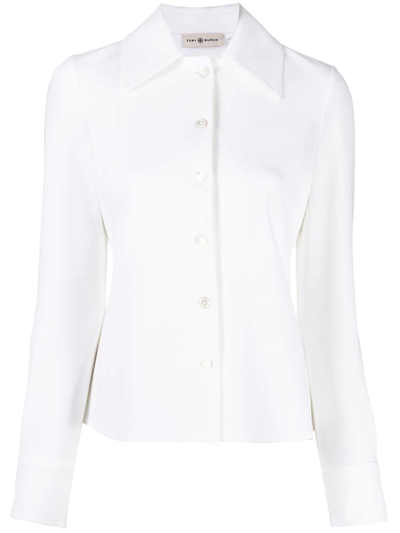 Tory Burch Button-fastening Long-sleeve Shirt In White