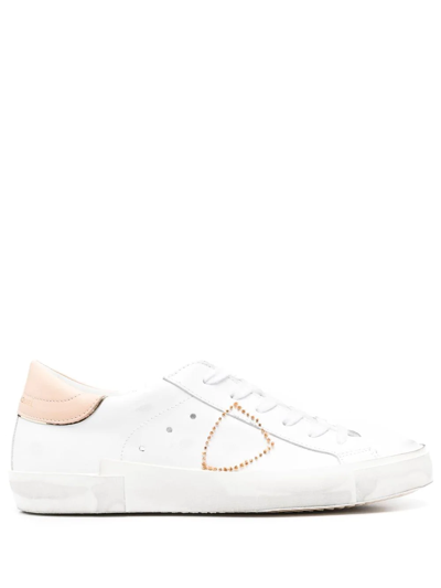 Philippe Model Paris Prsx Panelled Low-top Sneakers In Weiss