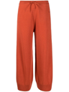 Stella Mccartney Relaxed Cashmere Wardrobe Trousers Knit In Orange