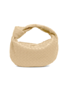 Bottega Veneta Mini Jodie Intrecciato-woven Leather Cross-body Bag In Beige