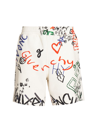 GIVENCHY MEN'S BOARD FIT ALL-OVER PRINT SHORTS
