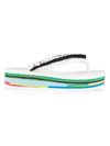 Chloé Lou Crochet Flip-flops In White