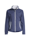 Zero Restriction Olivia Shell Zip-front Jacket In Storm White