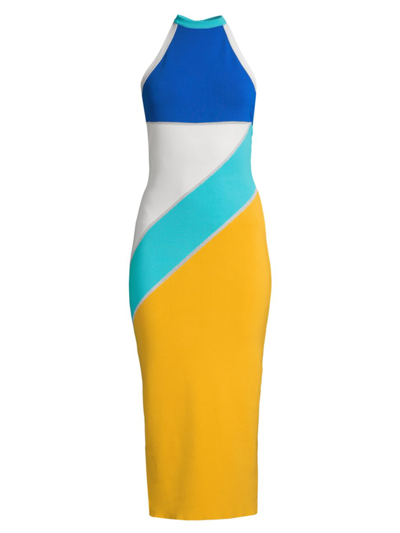 Solid & Striped The Kelly Colorblocked Dress In Multicolor