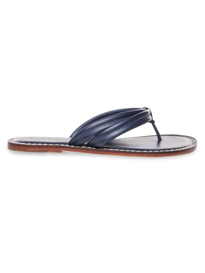 BERNARDO WOMEN'S MIAMI LEATHER THONG SANDALS