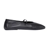 The Row Elastic Ballet Black Nappa Slippers In Black