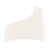 Eres Off-shoulder Tonal-stitching Bikini Top In Ecume