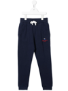 Hackett Logo-print Drawstring Sweatpants In Blue