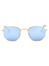 Ray Ban Hexagonal-frame Sunglasses In 001/9o Arista